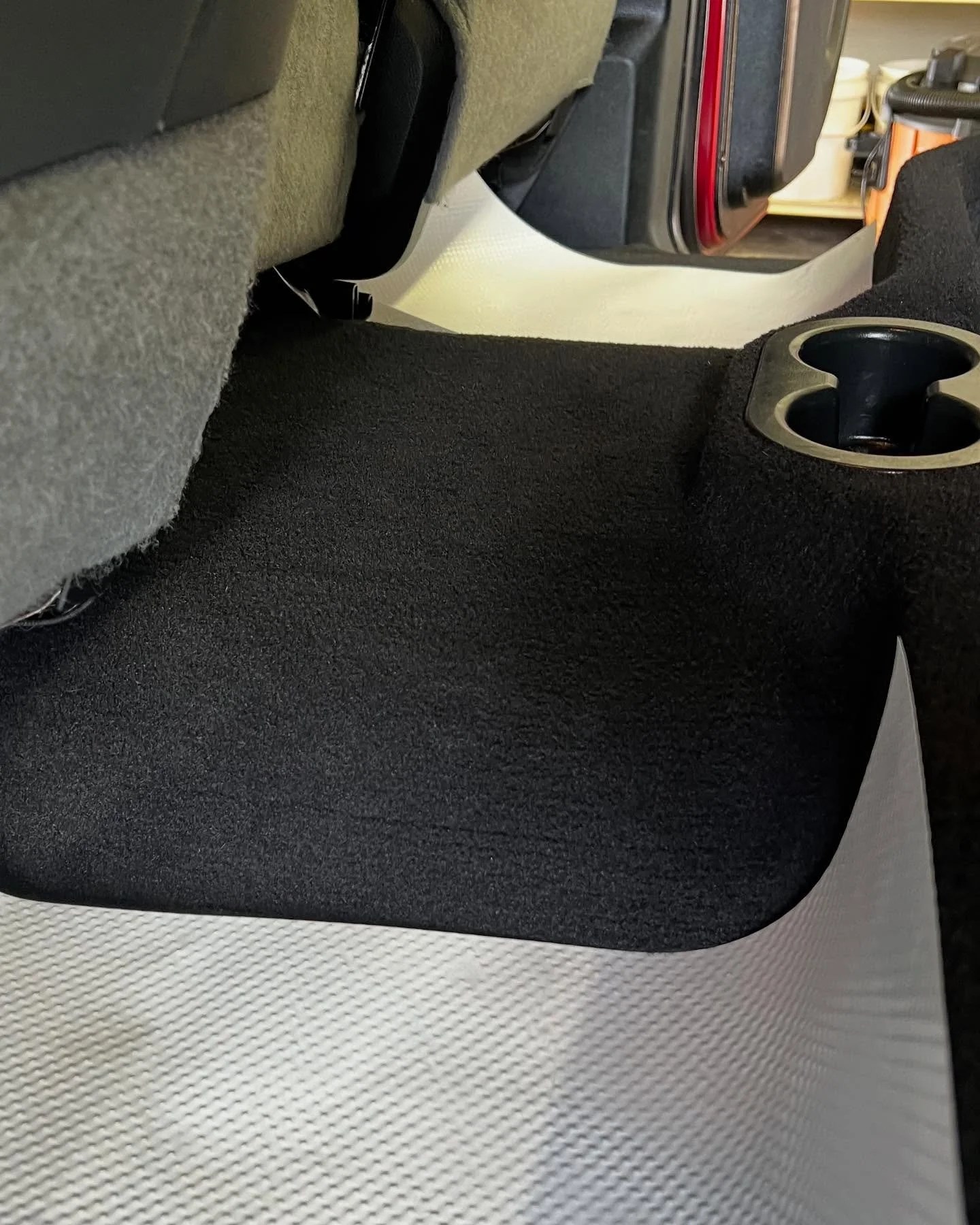 Car carpet after pet hair removal at MC Auto Detailing, Lincoln NE